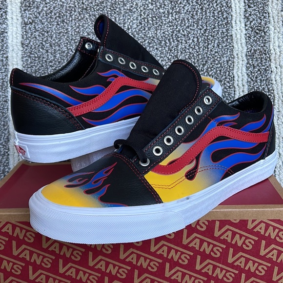 Vans Old Skool Racer Black/Red MENS - Picture 9 of 16